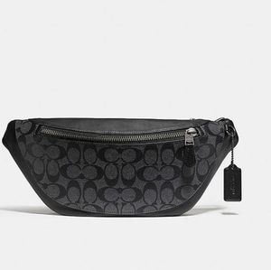 Coach Warren Belt Bag In Signature Canvas NWOT